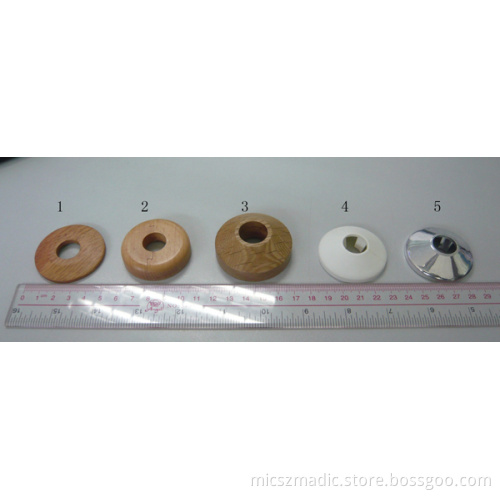 Wood, Chrome Plastic Radiator Pipe Rose